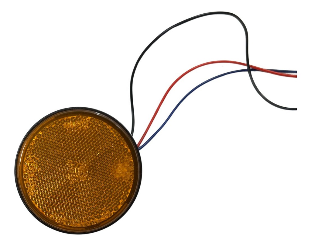 FARO LED REFLECTOR AMBAR (REDONDO) LUZ ALTA Y BAJA