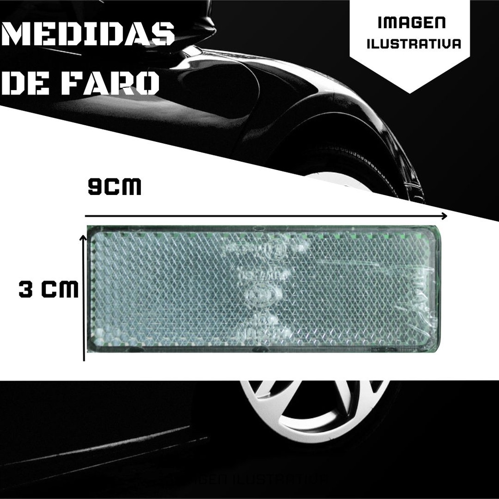 FARO LED REFLECTOR AMBAR (REDONDO) LUZ ALTA Y BAJA