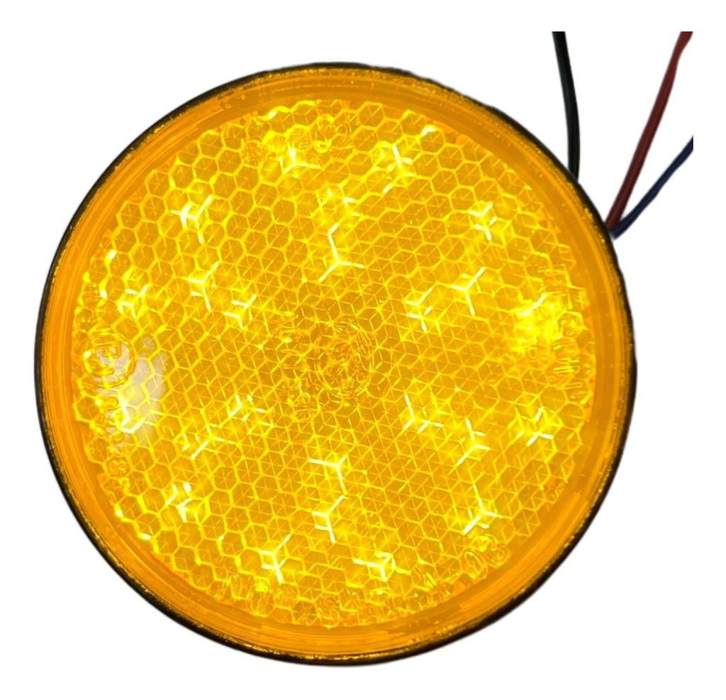 FARO LED REFLECTOR AZUL (REDONDO) LUZ ALTA Y BAJA