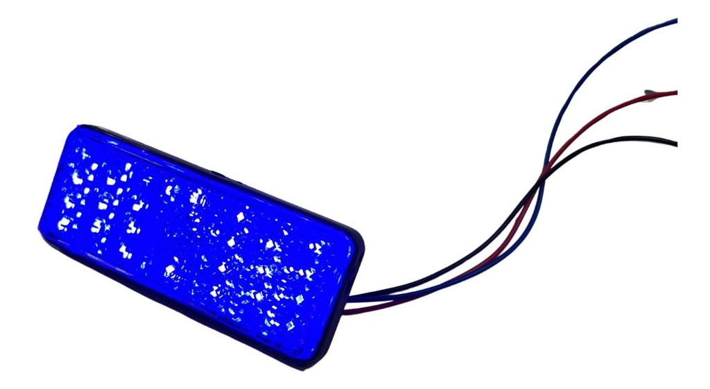 FARO LED REFLECTOR ROJO(REDONDO) LUZ ALTA Y BAJA