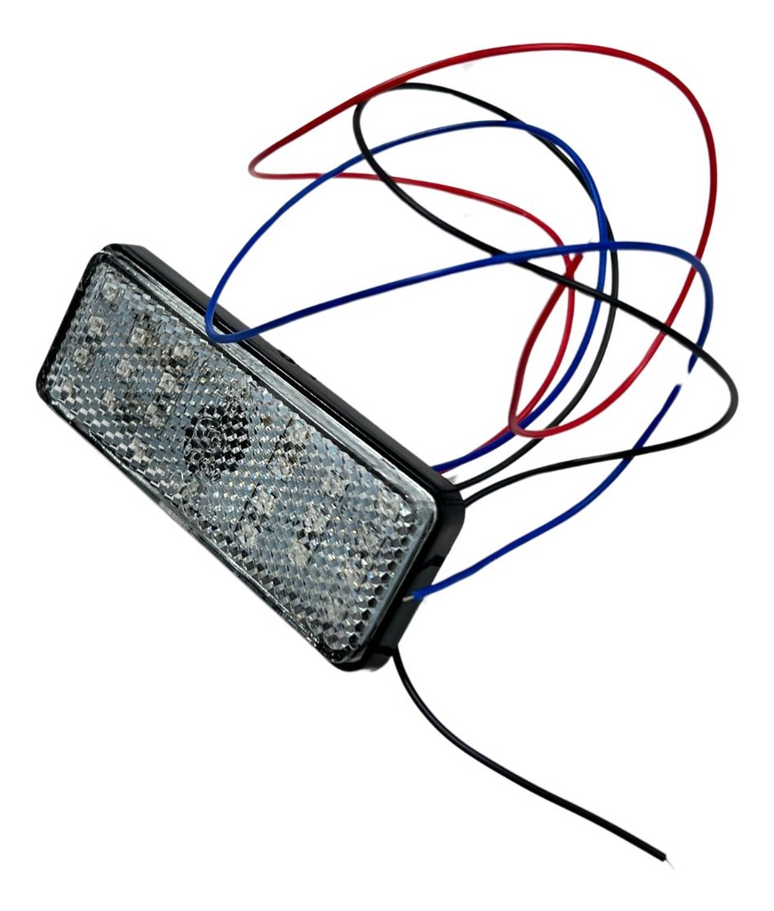 FARO LED REFLECTOR ROJO(REDONDO) LUZ ALTA Y BAJA