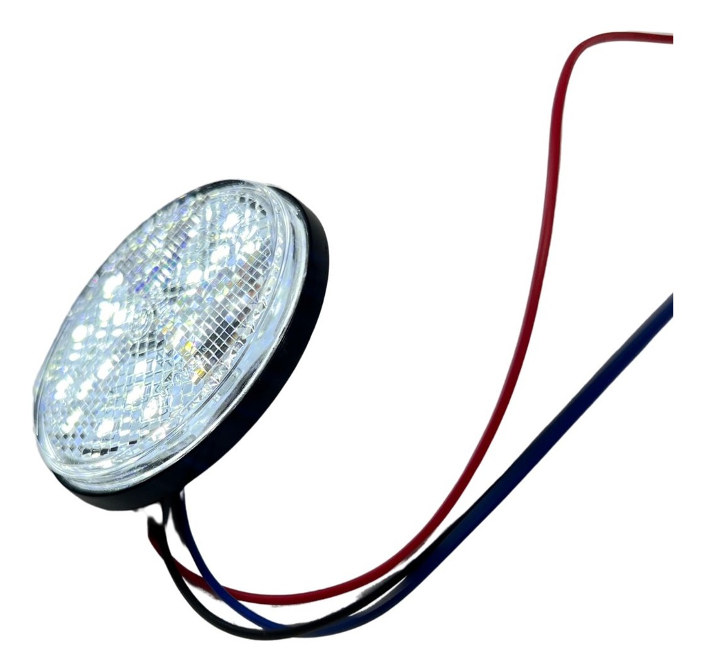 FARO LED REFLECTOR ROJO(REDONDO) LUZ ALTA Y BAJA