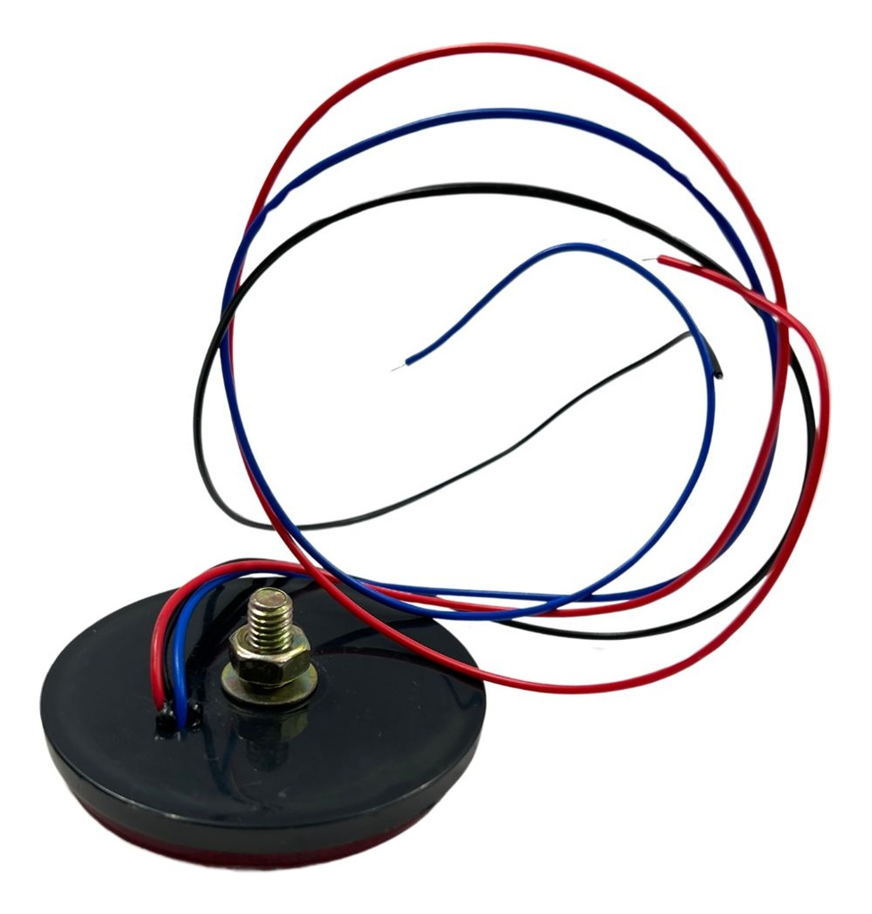 FARO LED REFLECTOR ROJO(REDONDO) LUZ ALTA Y BAJA