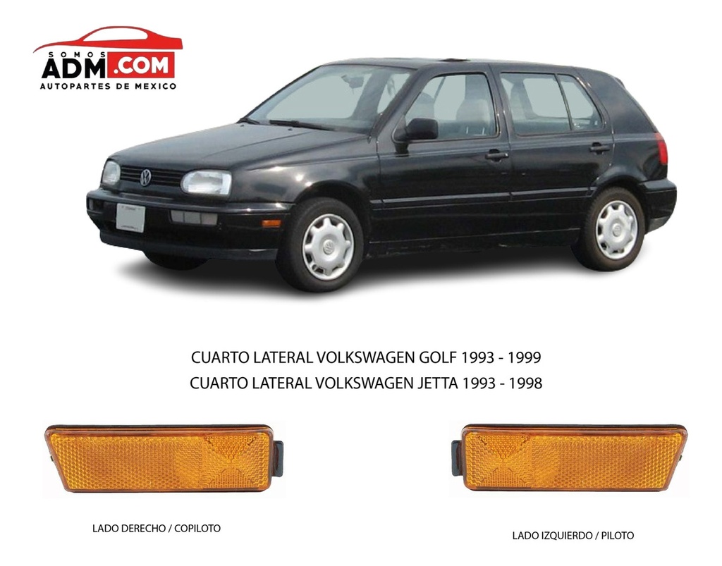 Cuarto Volkswagen Golf 1993 1994 1995... 1997 1998 1999 Depo