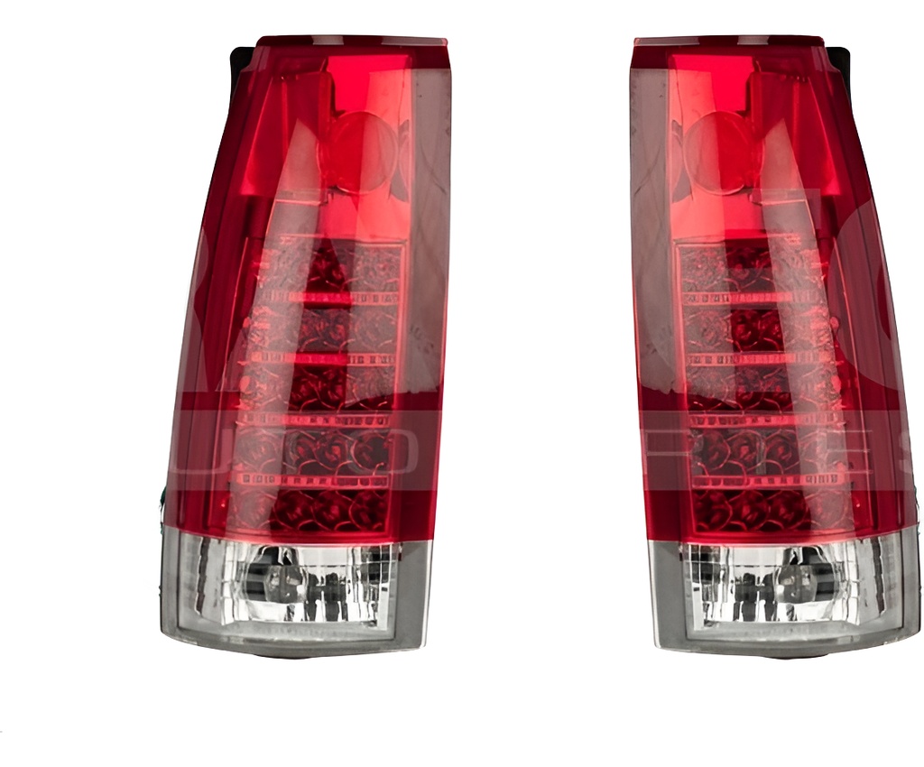 JUEGO CALAVERAS CV CHEYENNE/CUSTOM/SIERRA 92-98/SUBURBAN 92-99 BLANCO/ROJO EE LED