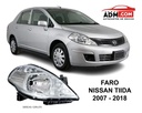 FARO NS TIIDA 07-18 MANUAL P/FOCO HALOGENO DEPO IZQ