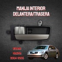 MANIJA INTERIOR NS MAXIMA 04-05  NEGRO/PLATA PLASTICO HUSHAN Izquierdo Delantera/Trasera  