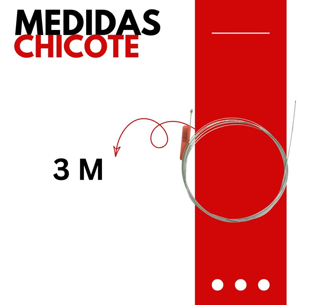 CHICOTE ACELERADOR 1*19-1.2 3000MM