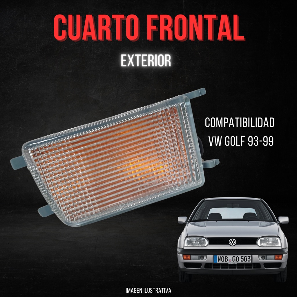 CUARTO FRONTAL EXTERIOR VW GOLF 93-99 S/FOCO DEPO DER