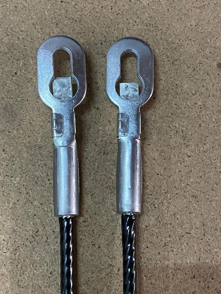 CABLES DE TAPA CV PICK UP/CUSTOM/CHEYENNE/SILVERADO  GM SIERRA 92-98  JUEGO 39 CM HUSHAN Derecho/Izquierdo   