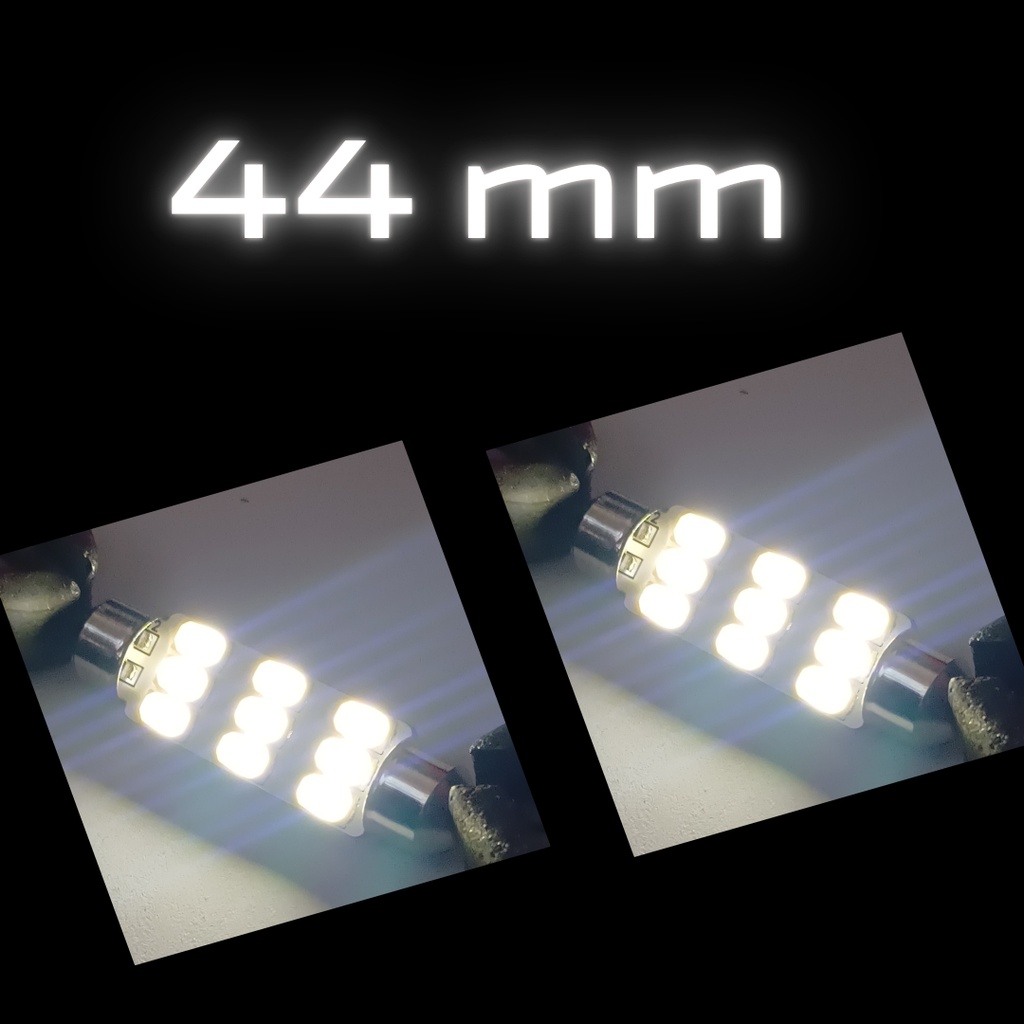 FOCO LUZ INTERIOR 44mm  9 LEDS BLANCO PA