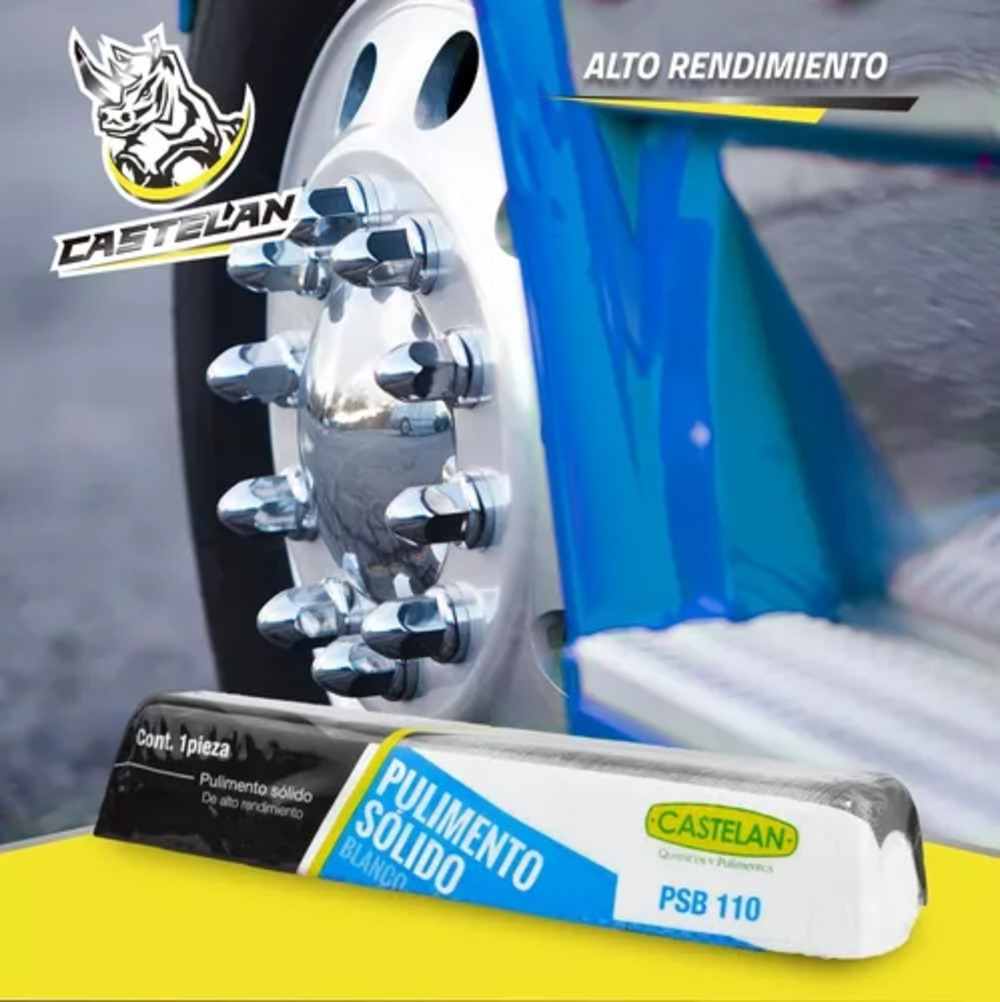 ABRILLANTADOR PIEDRA PULIR RINES Y ALUMINIO BLANCO 985G CASTELAN