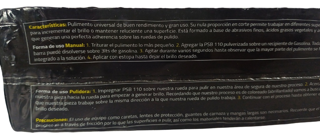 ABRILLANTADOR PIEDRA PULIR RINES Y ALUMINIO BLANCO 985G CASTELAN