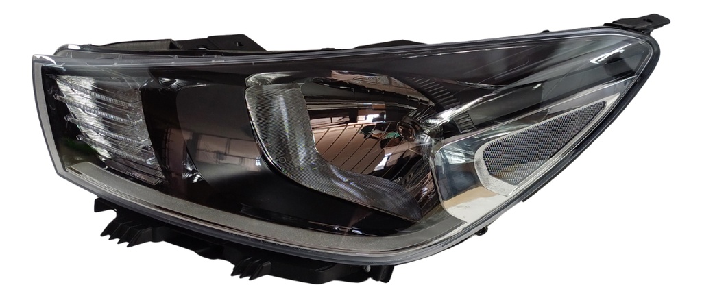 FARO KI RIO 18-23 4 Y 5 PUERTAS S/LUPA S/MOTOR FONDO NEGRO S/FOCO DEPO IZQ