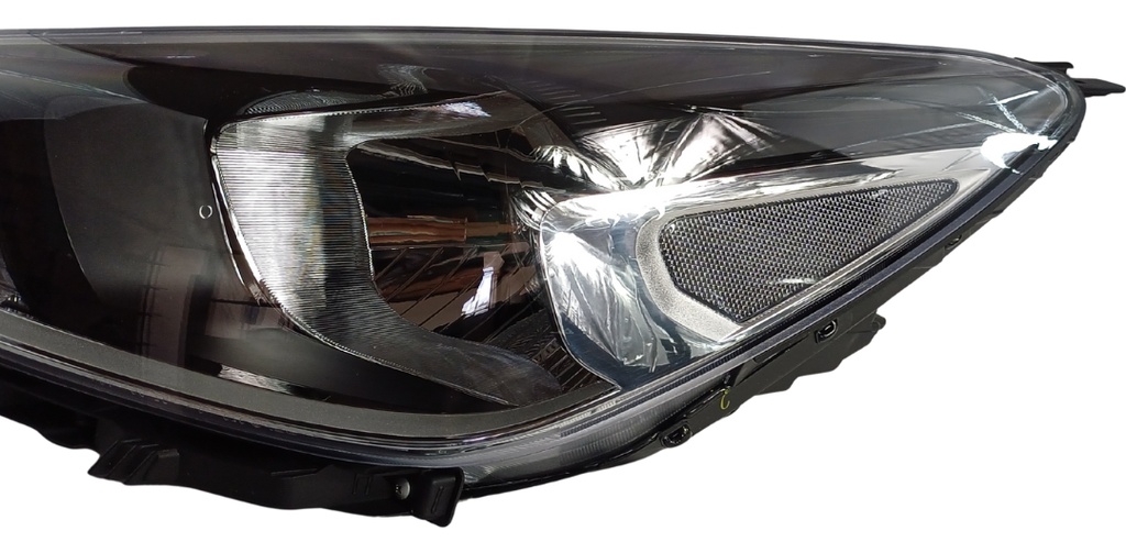 FARO KI RIO 18-23 4 Y 5 PUERTAS S/LUPA S/MOTOR FONDO NEGRO S/FOCO DEPO IZQ