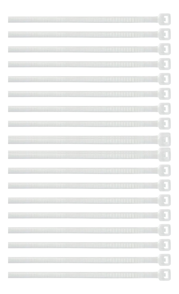 CINCHOS DE PLASTICO BLANCO 37CM X 4MM 100 PZAS