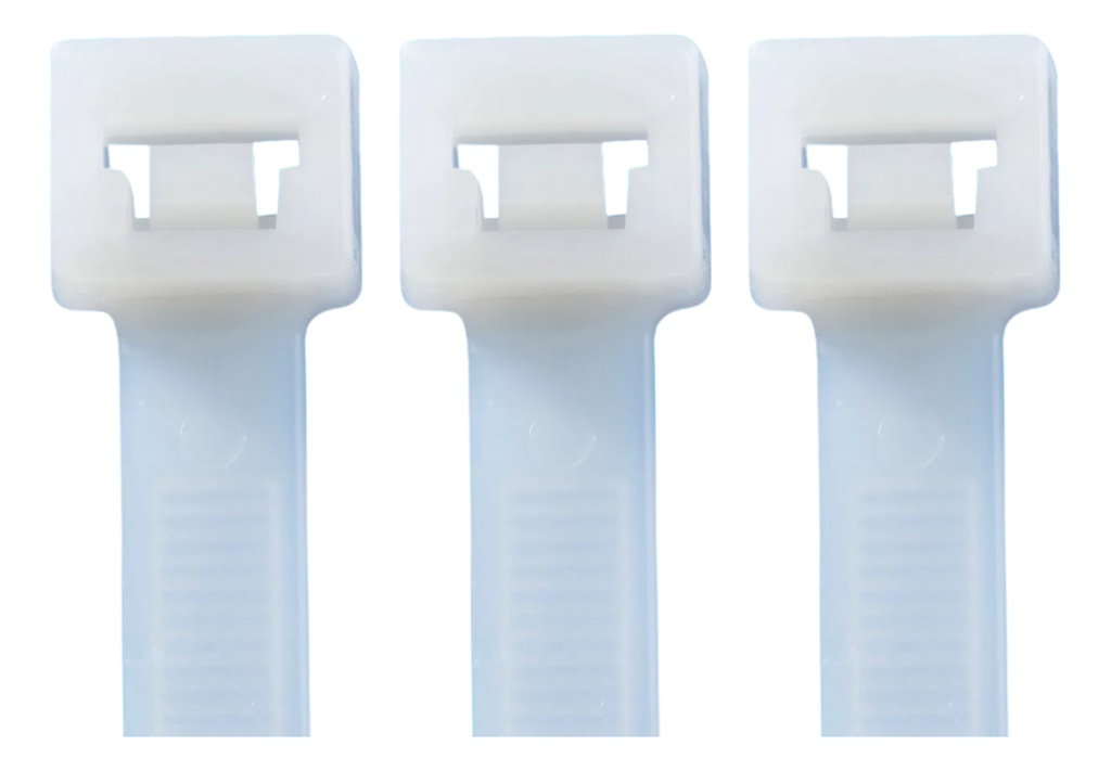 CINCHOS DE PLASTICO BLANCO 37CM X 4MM 100 PZAS