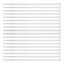 CINCHOS DE PLASTICO BLANCO 37CM X 4MM 20 PZAS