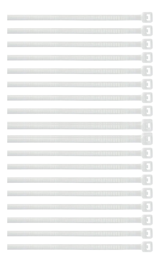 CINCHOS DE PLASTICO BLANCO 37CM X 4MM 20 PZAS