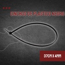 CINCHOS DE PLASTICO NEGRO 37CM X 4MM 10 PZAS