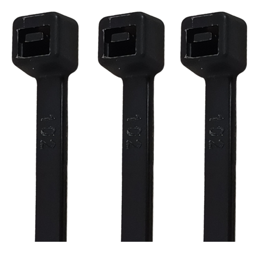 CINCHOS DE PLASTICO NEGRO 18CM X 3.5MM 20 pzas