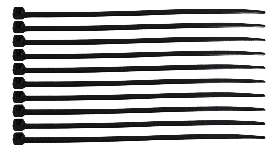 CINCHOS DE PLASTICO NEGRO 15CM X 4MM 10 PZAS