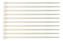 CINCHOS DE PLASTICO BLANCO 10CM X 3MM 10 PZAS