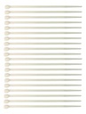 CINCHOS DE PLASTICO BLANCO 10CM X 3MM 50 PZAS