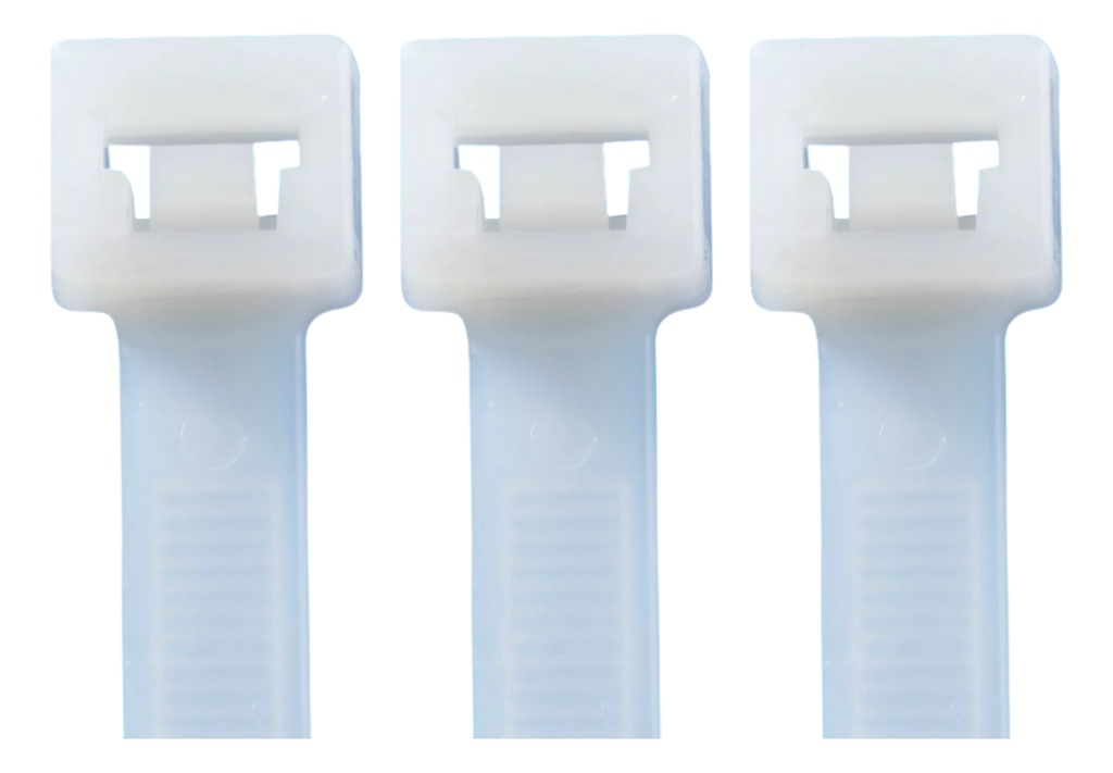 CINCHOS DE PLASTICO BLANCO 10CM X 3MM 100 PZAS