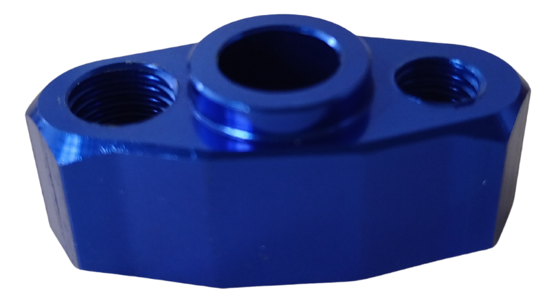 BASE ESPEJO AZUL BARRA INSTALACION MOTO IR9601