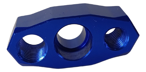 BASE ESPEJO AZUL BARRA INSTALACION MOTO IR9601