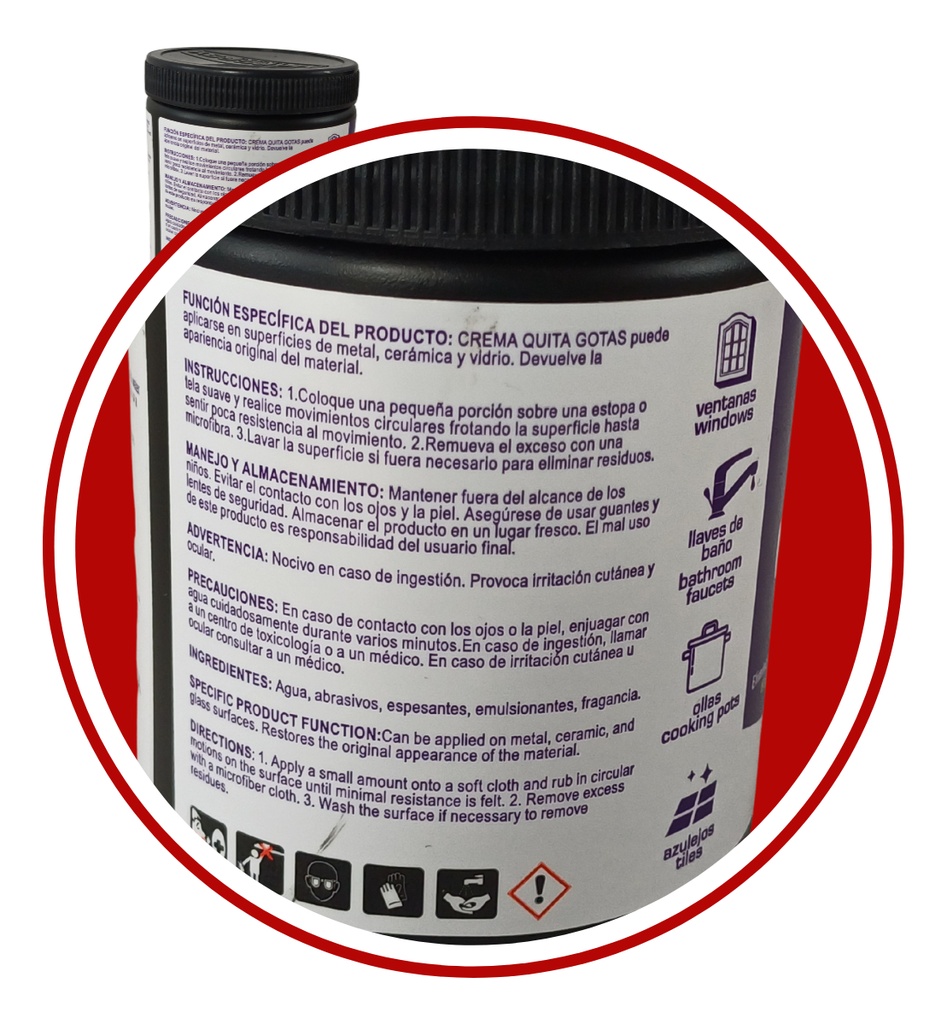 QUITA GOTAS MARGREY Crema Linea Roja 300 ml