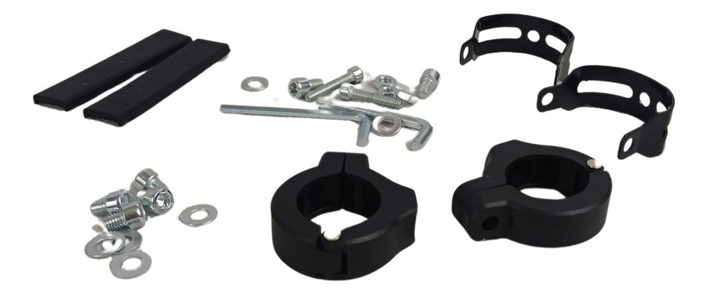 FARO MOTO 1LED 20W  BLANCO/ROJO 2 PIEZAS