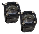 Faro Moto 1led 20w  Blanco/rojo 2 Piezas Ambos Lados