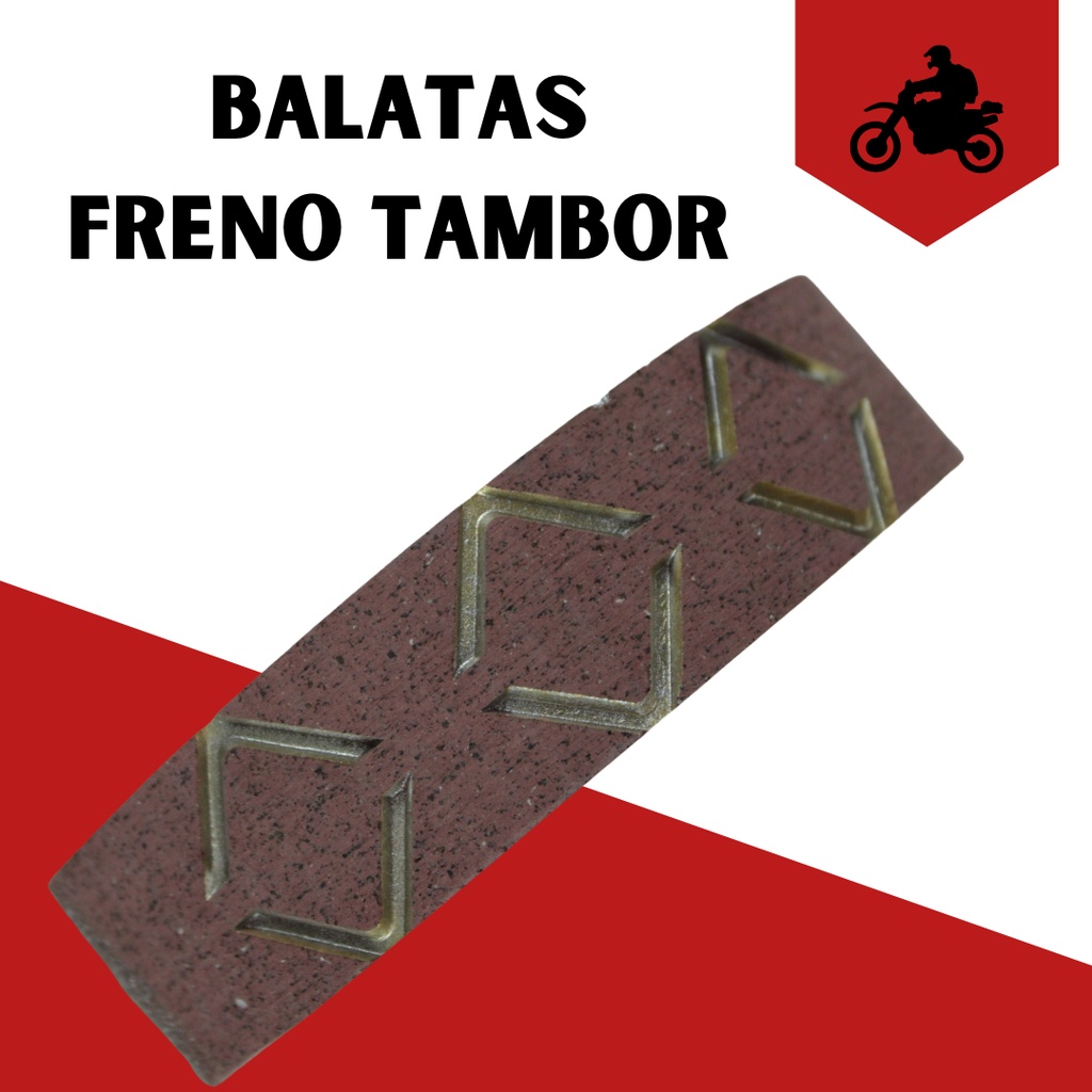BALATA FRENO TAMBOR SUKIDA U2, U4 / Italika FT125 / Susuki  GS125