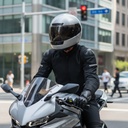 CASCO CERRADO PLATA M-L