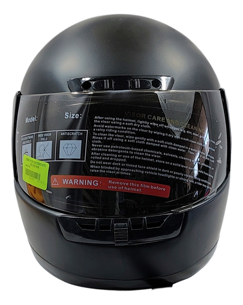 CASCO CERRADO PLATA M-L