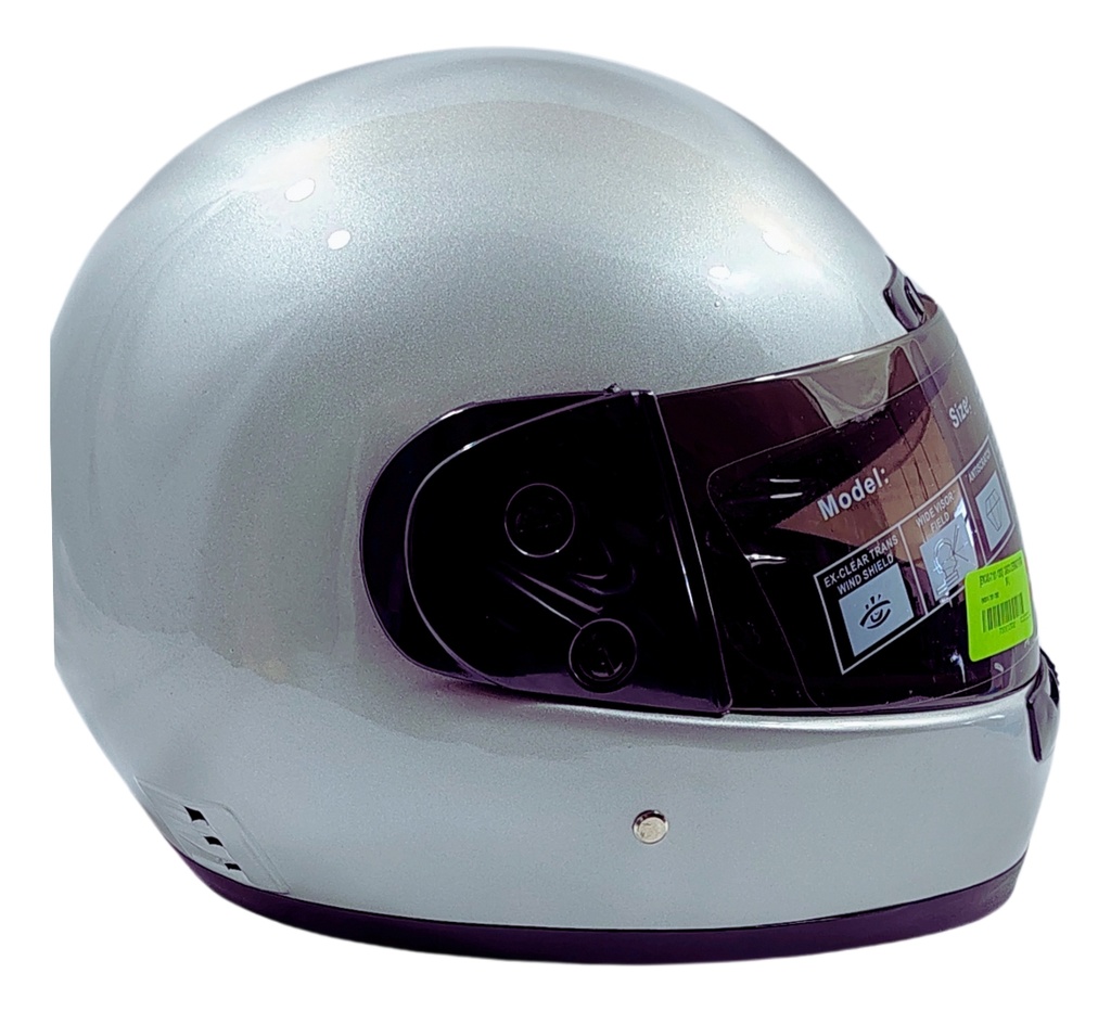 Casco Cerrado Moto C/ Visor Transparente Protección Total