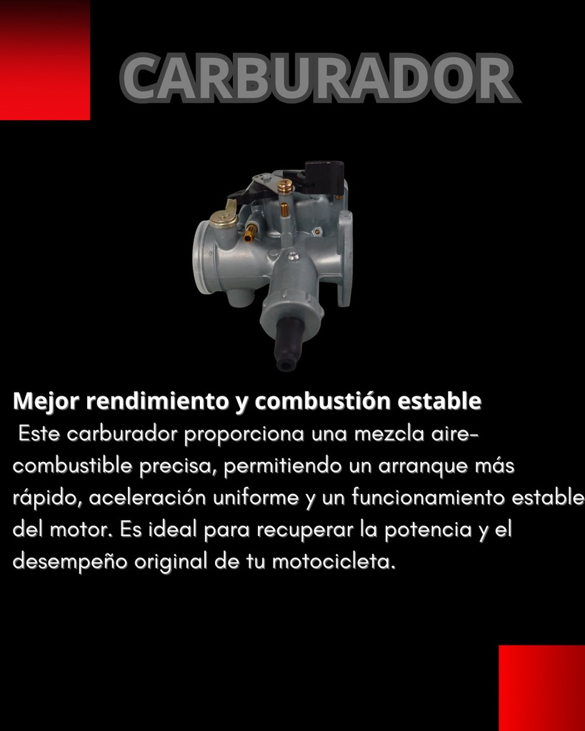CARBURADOR /DINAMO 125CC HONDA CG125/ITALIKAFT125