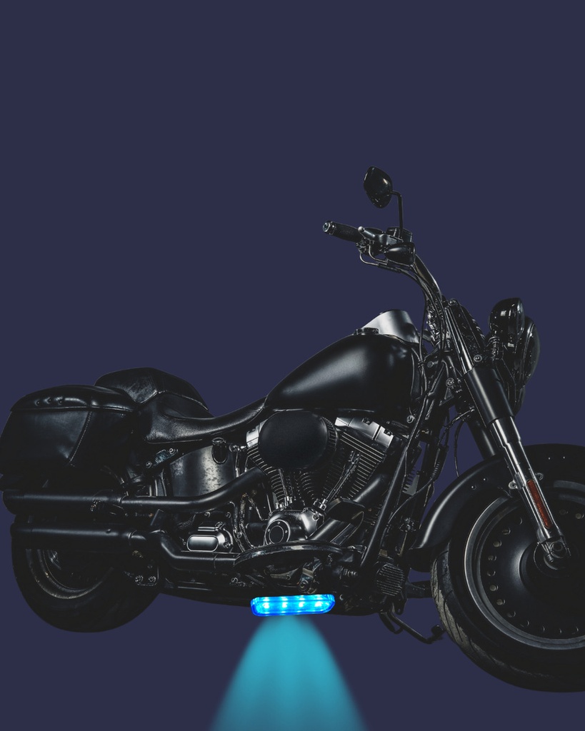 LUZ ESTROBO MOTO AZUL CODIGO K