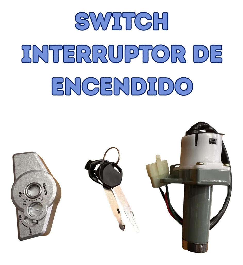 SWITCH INTERRUPTOR DE ENCENDIDO Y CON JUEGO LLAVES CA