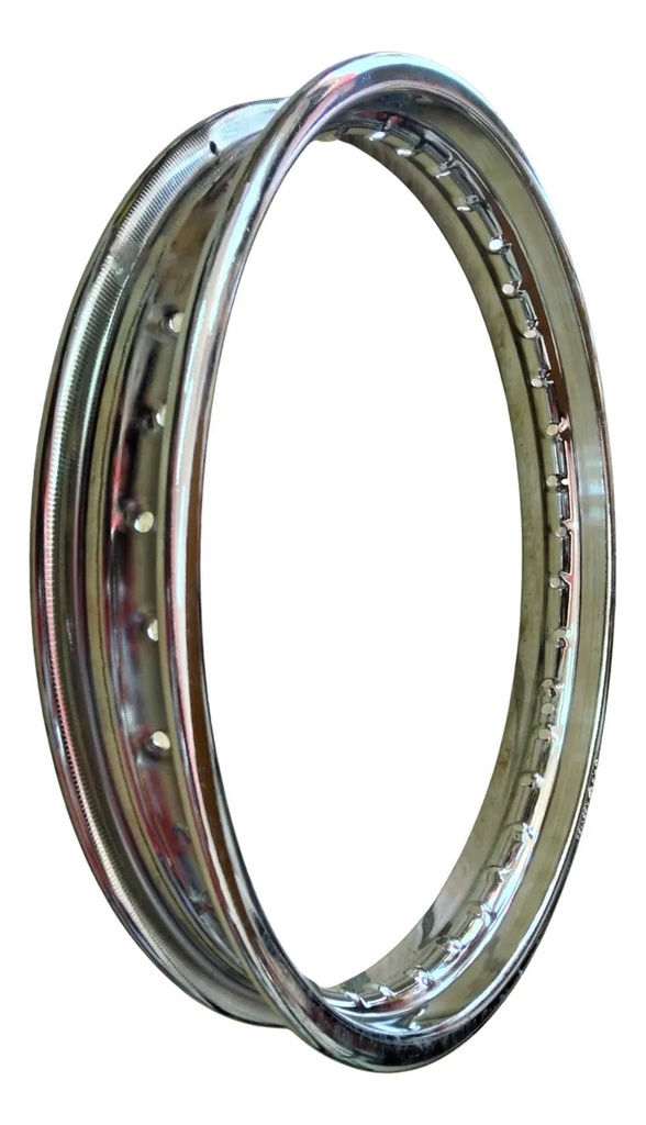 ARO DE RIN CROMADO ALTA RESISTENCIA 1.85 X 18 36H 9G