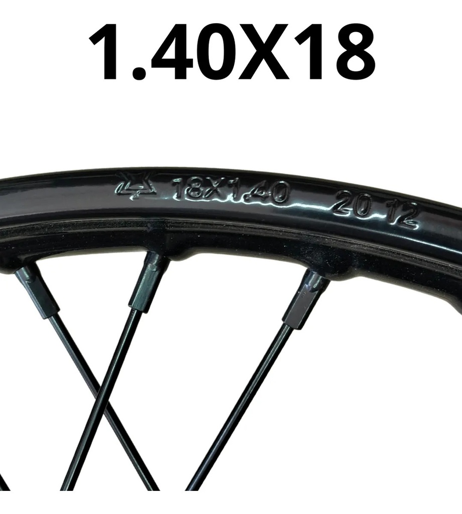 RIN DELANTERO 1.4 X 18 TAMBOR NEGRO 18" FT150G NEG