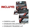 KIT ENGRANE C/CADENA HONDA TITAN CG150 43T/16T