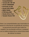 CADENA MOTO DORADA 525 REFORZADA 116 ESLABONES