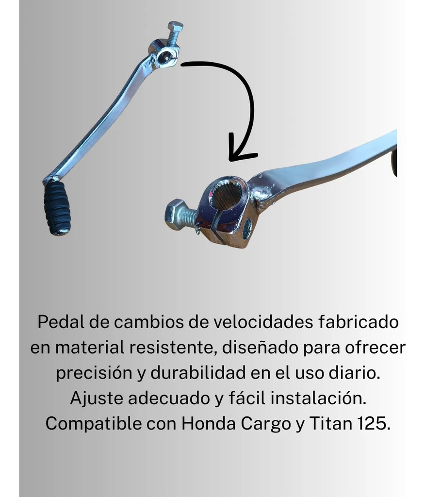 PEDAL CAMBIOS VELOCIDADES HONDA CARGO/TITAN125 MA