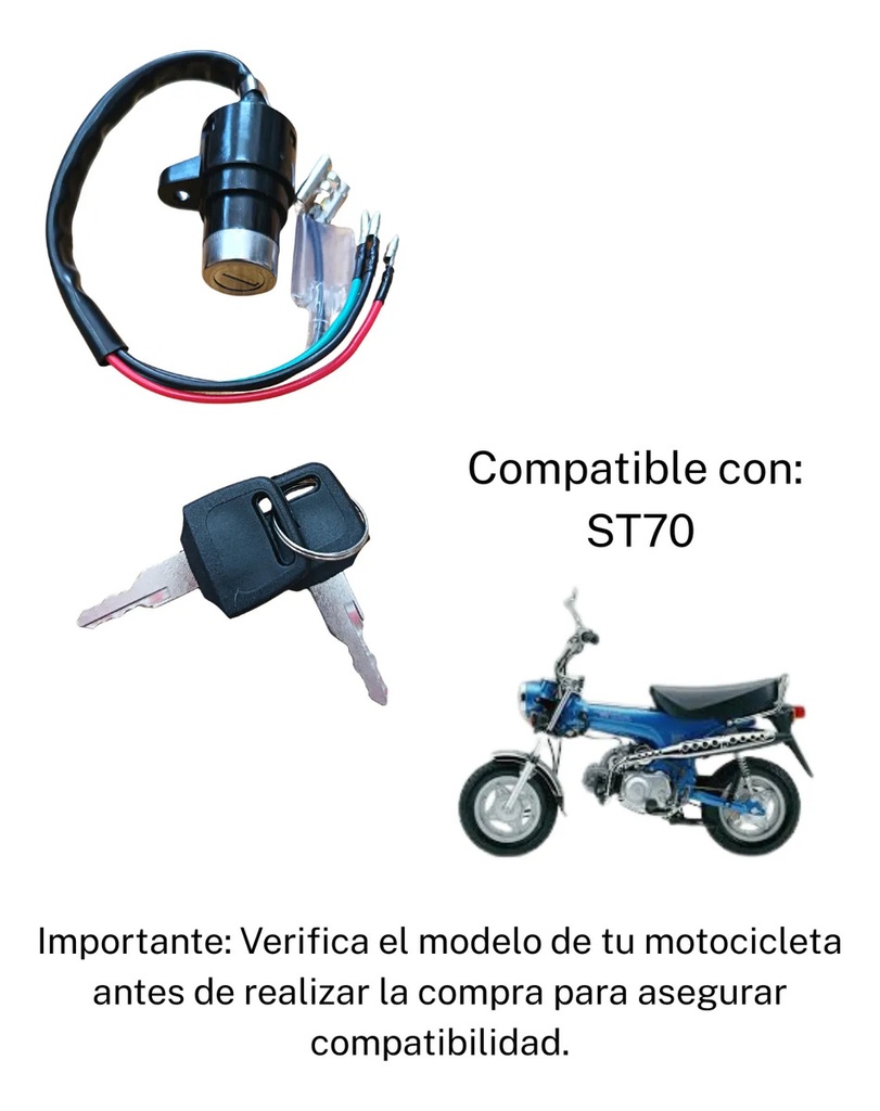 SWITCH PARA MOTO ITALIKA ST70
