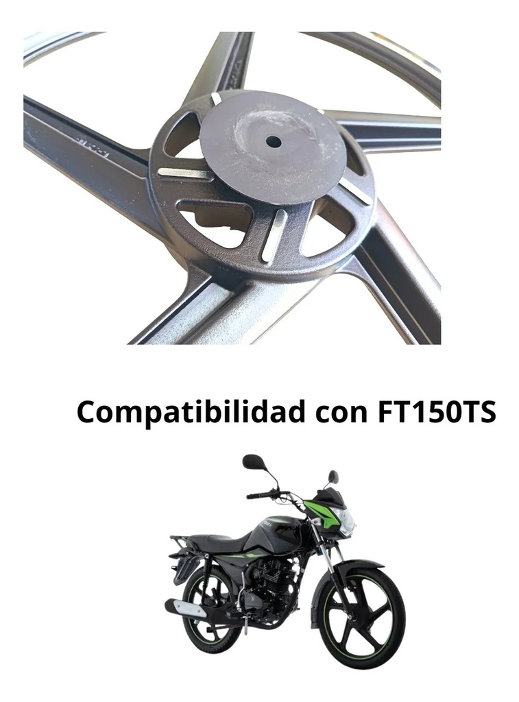 RIN DELANTERO ALUMINIO 1.4x18 FT150 TS