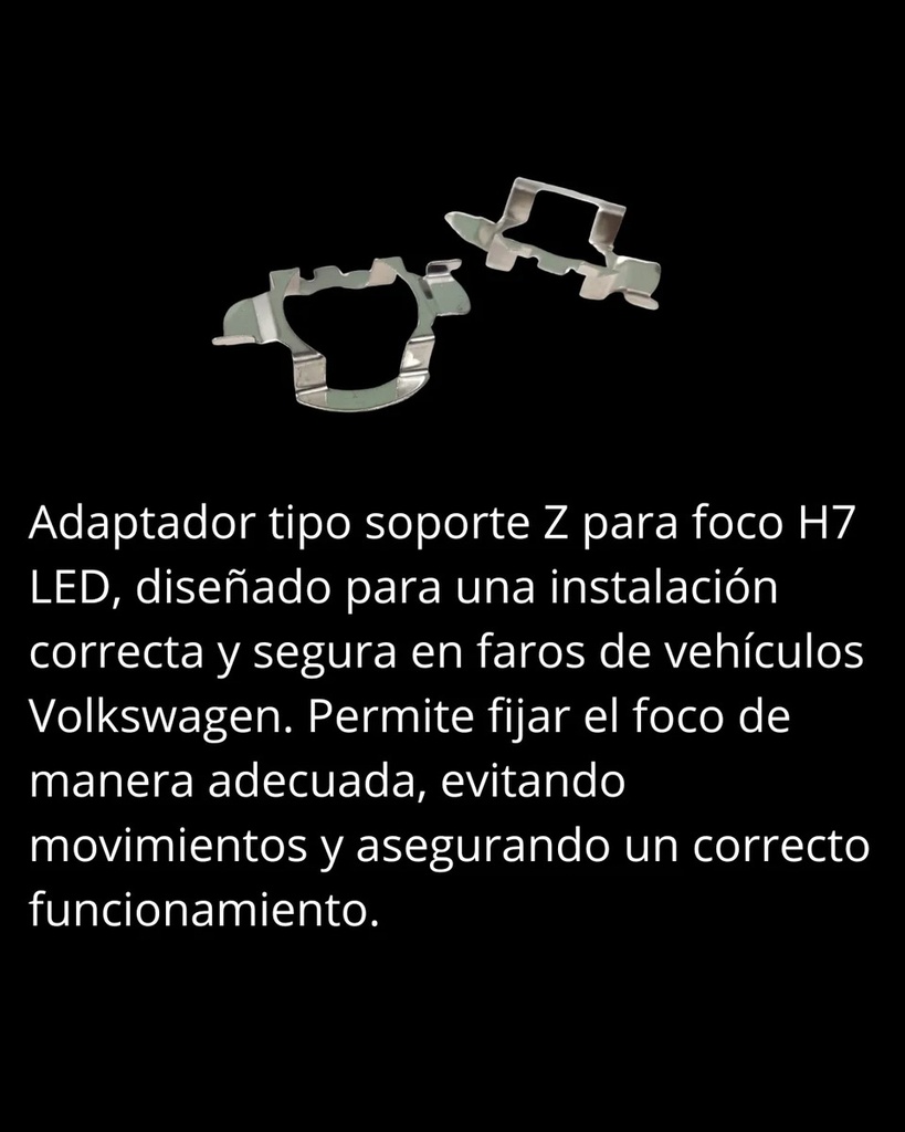 ADAPTADOR FOCO H7 LED VW POLO/ VENTO FAROS SOPORTE Z 1JGO