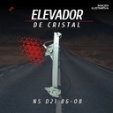 ELEVADOR DE CRISTAL NS D21 86-08  MANUAL HUSHAN Derecho Delantera  
